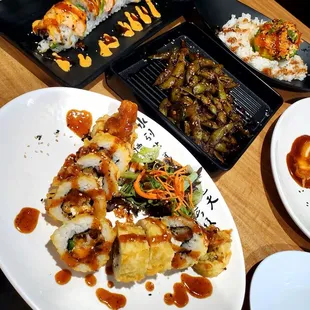 sushi and sashimi, sushi, sashimi, food