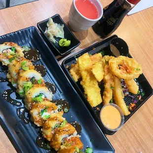 Vegetable and Shrimp Tempura, Vegas Roll