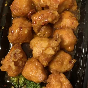 General tso's chicken which was rubbery