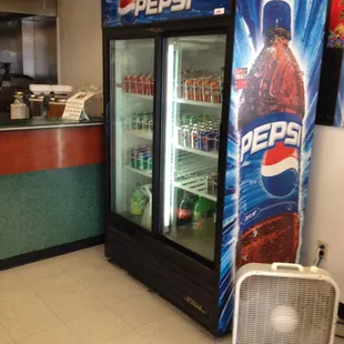 This is it as far as drink selections go.