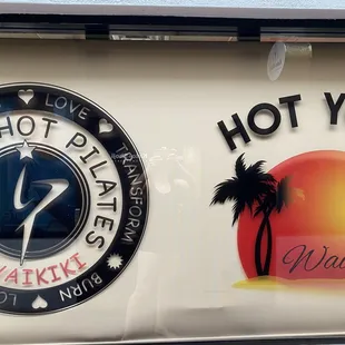 Outside the building