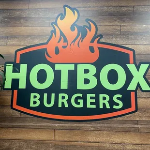 Can't miss the giant logo in the wall