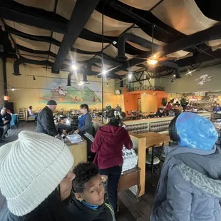 customers in a hotcake shop