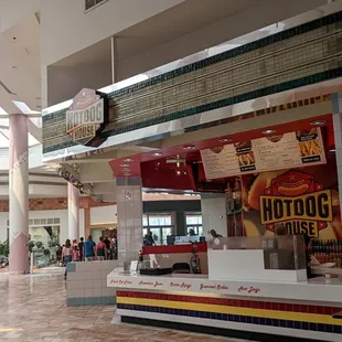 the inside of the building