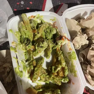 I took this picture at the end after getting disgusted from all the guacamole