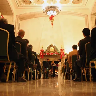 a wedding in the front hall - image by Studio Laguna Photography