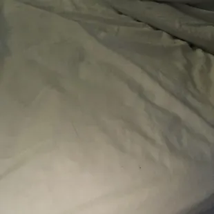 Clearly sheets were not changed before we arrived!!