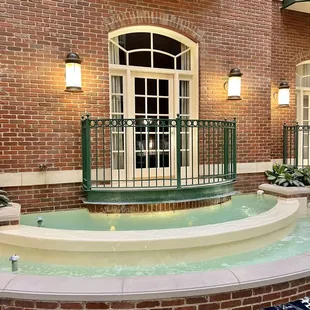 Water feature in the lobby