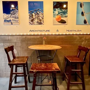 Art exhibition featuring local artists lines the walls