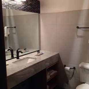 Cozy-Modern bathroom... loved every detail!