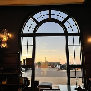 The view from the piano bar in the lobby
