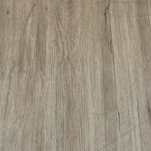 Scratched up floor