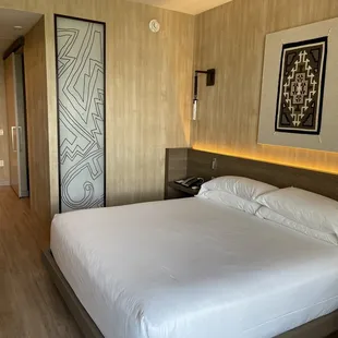 Comfy bed and room decor