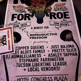 Rock for Roe Benefit Show