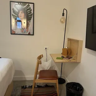 Desk, chair, tv I never used.