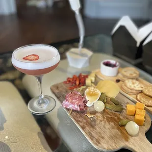 Ella Martini with Charcuterie Board in this lovely boutique hotel.