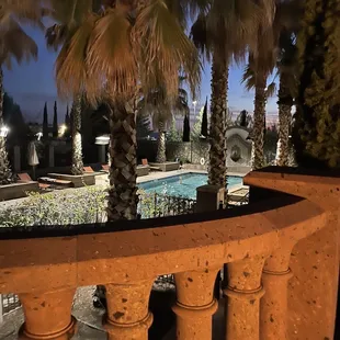 Pool from upper garden