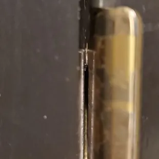 Room with a deadbolt that was more than a 1/4&quot; away from locking. Just clinked against the doorjamb. Front desk did nothing. Ridiculous.