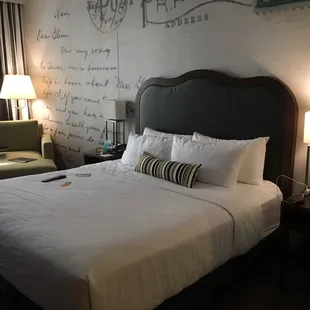 Very nice room. Brand new. Walk in shower. $25.00 parking. Walk to power light.