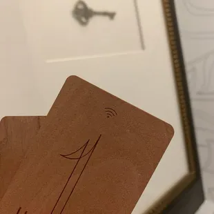 Wooden room keys