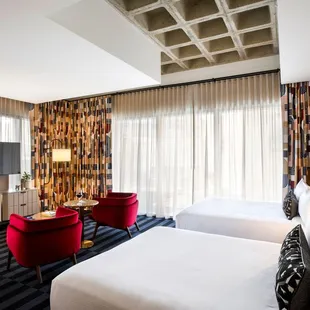 Our double queen rooms accommodate larger groups of guests