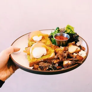 Breakfast in the hotel restaurant