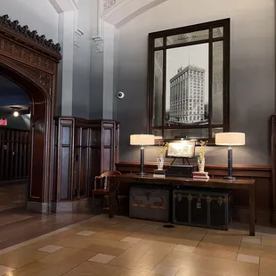 Lobby paying homage to the past