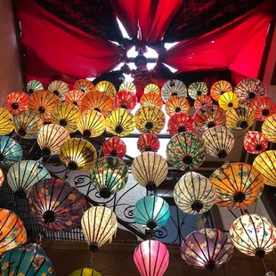 The ceiling in resting room