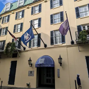 The front of Hotel Le Marais