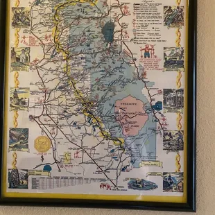 Map in the hotel
