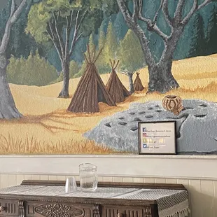 Mural in the hotel