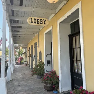 Front of building