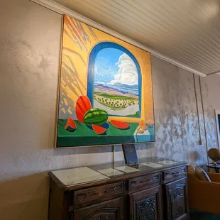 I love it when modern art is mixed with historic