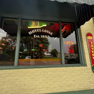 Exterior shot of main dining room window.