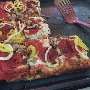 Delicious pizza!