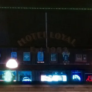 the front of the restaurant