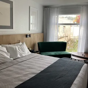 Room 160 has a view of the creek.