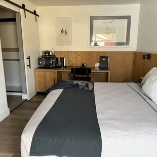 Nice size king suite room.