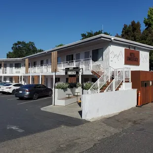 Lumberjack hotel signs