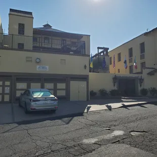 This is across the street from the Lumberjack Hotel and it's where you check in