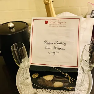 Prosecco &amp; Chocolate For Birthday Celebration of Friend