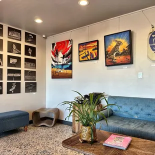 Sitting area in the lobby