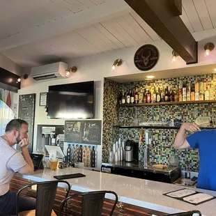 Inside lobby and bar