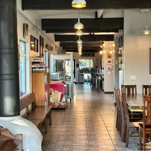 Theresa bar and small gift shop in the main building with a heated patio and pool area access.