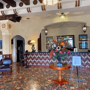 The lobby. Soo cute and has old world charm.