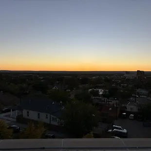 Sunset from the rooftop bar