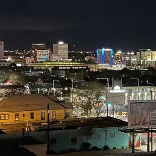 View from the rooftop patio