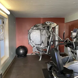 Fitness center used to be the crematorium, the smell is so strong and creepy.