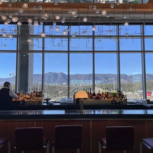 One of their many bars -- this one's right next to Pamela's. Look at those views!