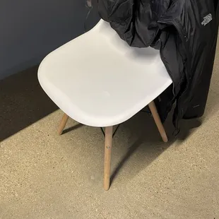 One desk chair and it was very rickety.